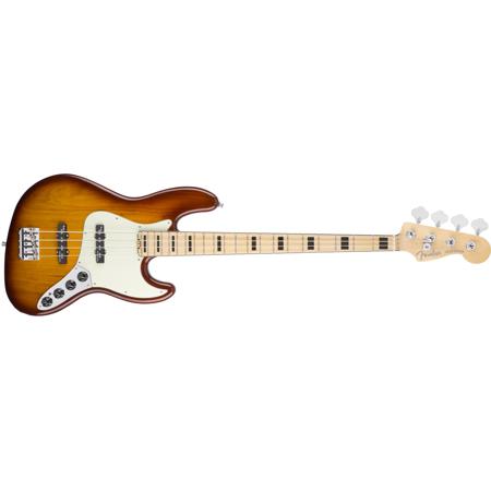Fender American Elite Jazz Bass V Guitar, Rosewood Fingerboard, Tobacco Burst