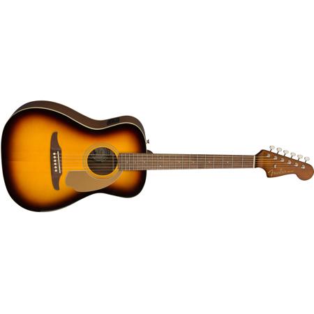 Fender Malibu エレアコ　サンバースト　音出しOK Fender Malibu Player Acoustic Electric Guitar, Walnut