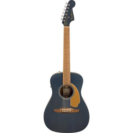 Fender Malibu Player AE Guitar, Walnut Fingerboard, Midnight Satin