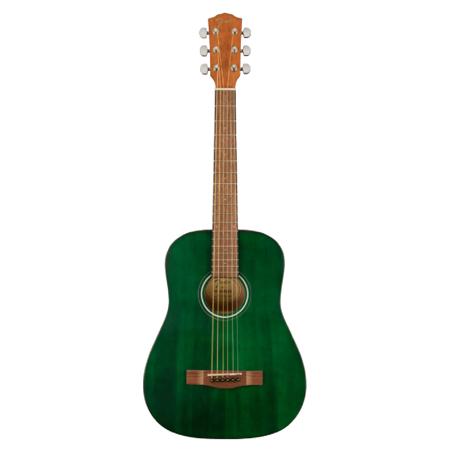 Fender FA-15 3/4 Scale Steel String Acoustic Guitar with Gig Bag, Green