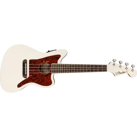 Fender Fullerton Jazzmaster Uke Olympic White No Bag 0971653005