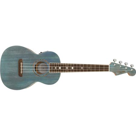 Fender Dhani Harrison Ukulele Walnut Fingerboard Turquoise 0971752197