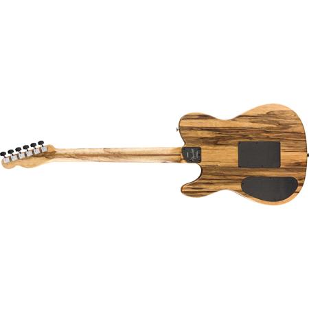 Fender American Acoustasonic Exotic Ziricote Telecaster Guitar, Satin Urethane