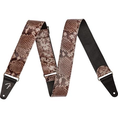 Fender 2" Wild Faux Leather Strap, Snakeskin