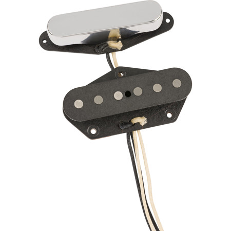 Fender Custom Shop Red Hot Telecaster Pickup, Black and Chrome, 2-Pack