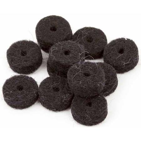 Fender Strap Button Felt Washer, 12 Pack, Black