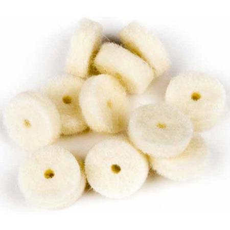 Fender Strap Button Felt Washer, 12 Pieces, White