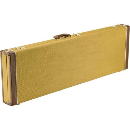 Fender Classic Series Wood Case for Precision Bass/Jazz Bass Guitars, Tweed