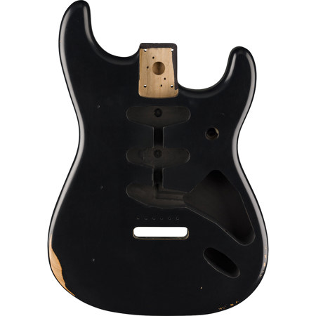 Fender Road Worn 50's Stratocaster SSS Alder Body with Vintage Bridge Mount Black