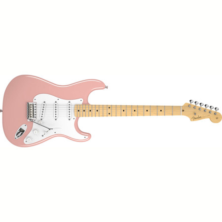 Fender American Vintage '56 Stratocaster Electric Guitar, Maple Fingerboard, Shell Pink