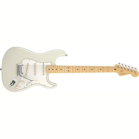 Fender American Standard Stratocaster Guitar, Maple Fingerboard, Olympic White