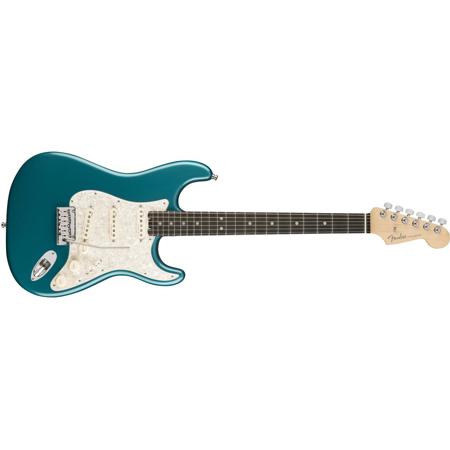 Fender American Elite Stratocaster 6-String Electric Guitar, Turquoise, "OB"