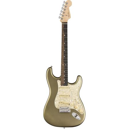 Fender American Elite Stratocaster Guitar, Ebony, Satin Jade Pearl Metallic