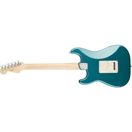 Fender American Elite Strat HSS Shawbucker Guitar, Ebony, Ocean Turquoise