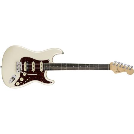 Fender American Elite Stratocaster HSS Shawbucker Ebony, Olympic Pearl
