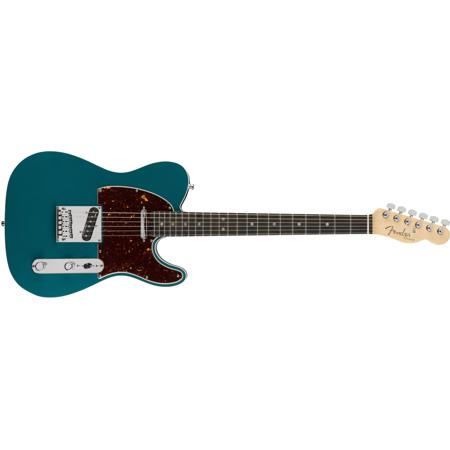 Fender American Elite Telecaster Electric Guitar, Ebony, Ocean Turquoise