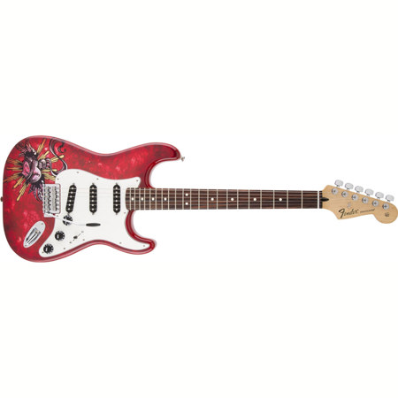 Fender Special Edition David Lozeau Art Stratocaster, Rosewood, Sacred Heart Art
