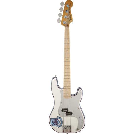 Fender Steve Harris Precision Bass Guitar, Maple Fingerboard, Olympic White