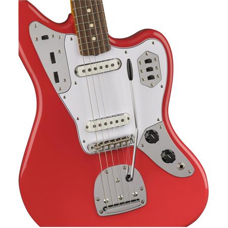 Fender 60s Jaguar 6-String Electric Guitar, Pau Ferro Fingerboard, Fiesta Red