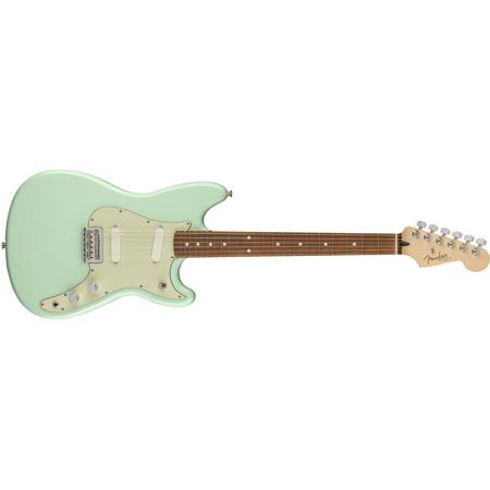 Fender Duo-Sonic Electric Guitar, Pau Ferro Fingerboard, Surf Green