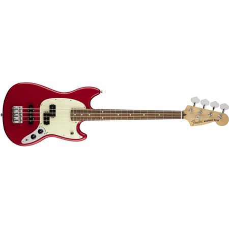 Fender Mustang Bass PJ Electric Guitar, Torino Red - Adorama