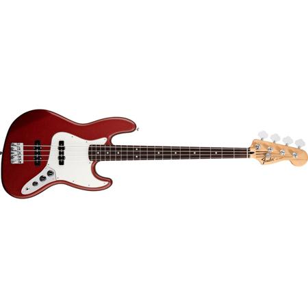 Fender Standard Jazz Bass Guitar, Rosewood Fingerboard, Candy Apple Red