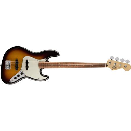 Fender Standard Jazz Bass Electric Guitar, Pau Ferro Fingerboard, Brown Sunburst