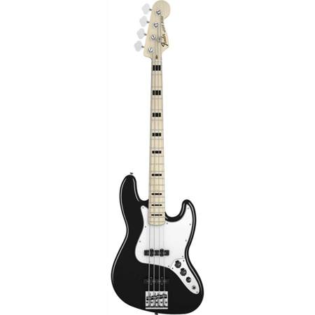 Fender Geddy Lee Jazz Electric Bass Guitar, Maple Fingerboard, Black