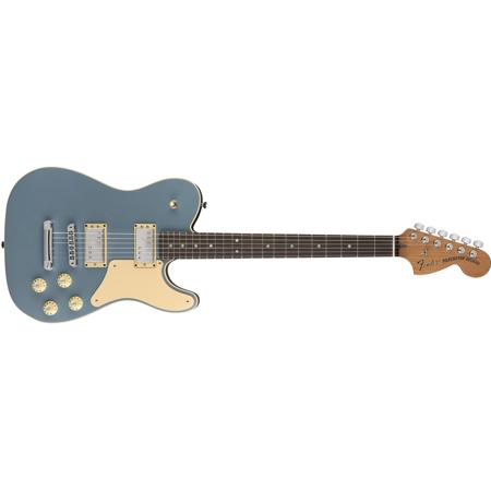 Fender Limited Edition 2018 Troublemaker Tele Deluxe Guitar, Ice Blue Metallic