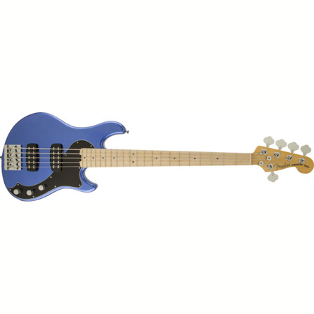 Fender American Standard Dimension V HH Bass Guitar, Ocean Blue Metallic