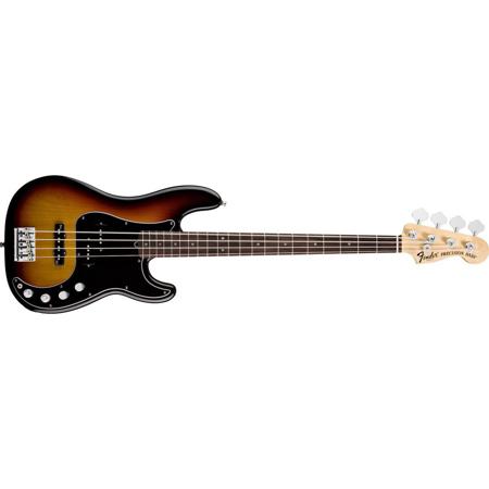 Fender American Deluxe Precision Bass Guitar, 3-Color Sunburst