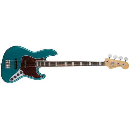 Fender American Elite Jazz Bass Electric Guitar, 21 Frets, Modern