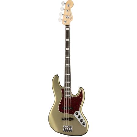 Fender American Elite Jazz Bass, Ebony Fingerboard, Satin Jade Pearl Metallic
