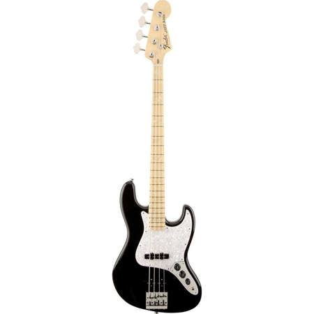 Fender Artist Series U.S. Geddy Lee Jazz Bass Guitar, Maple Fingerboard, Gloss Polyurethane, Black