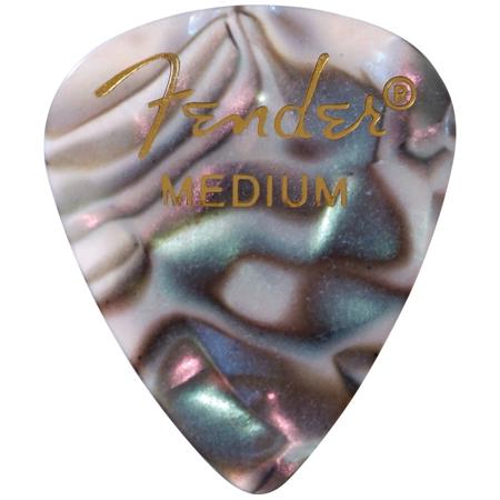 Fender Premium Celluloid Abalone Medium Guitar Picks, Set of 12