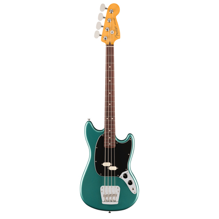 Fender American Professional Classic Mustang Bass Guitar Faded Sherwood Green Metallic Rosewood