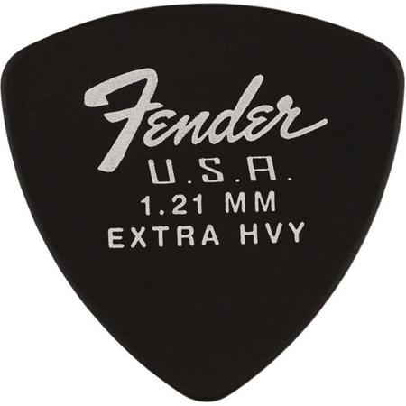 Fender Dura-Tone Delrin Pick, 1.21mm, 346 Shape, 12 Pack, Black