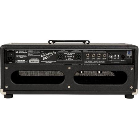 Fender Bassman 500 Head, 120V Amplifier, Black/Silver