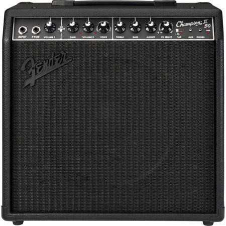 Fender Champion II Blackout Guitar Combo Amplifier 50W 1x12" Speaker