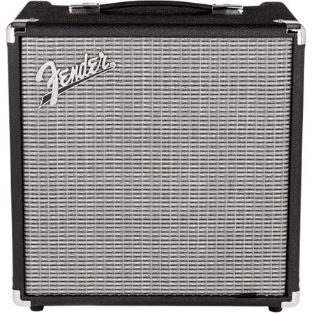 Fender Rumble 25 (V3) Bass Amplifier with 8" Speaker, Black/Silver