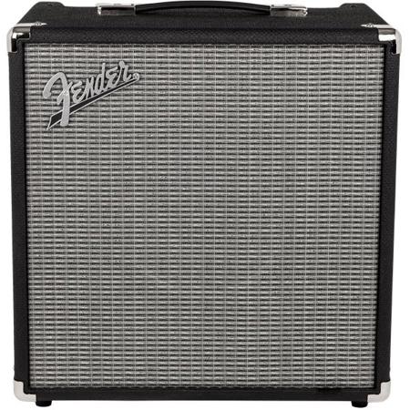Fender Rumble 40 (V3) Bass Amplifier with 10" Speaker, Black/Silver
