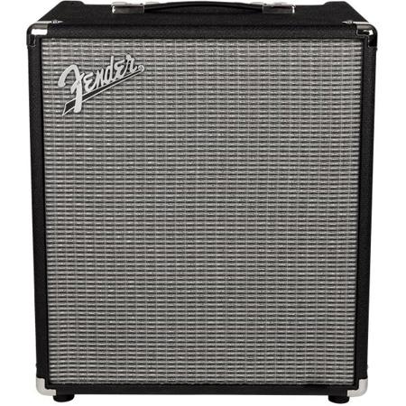Fender Rumble 100 (V3) Bass Amplifier with 12" Speaker, Black/Silver