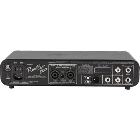 Fender Rumble 800 HD Class-D Amplifier, 120V, Black 2372000000
