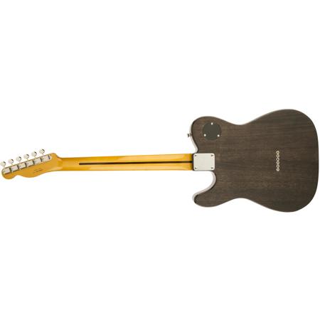 Fender Modern Player Telecaster Thinline Deluxe Guitar, Maple, Black Transparent