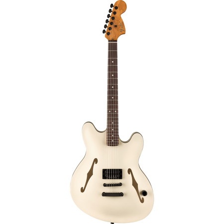 Fender Tom DeLonge Signature Starcaster Electric Guitar, Satin Olympic White