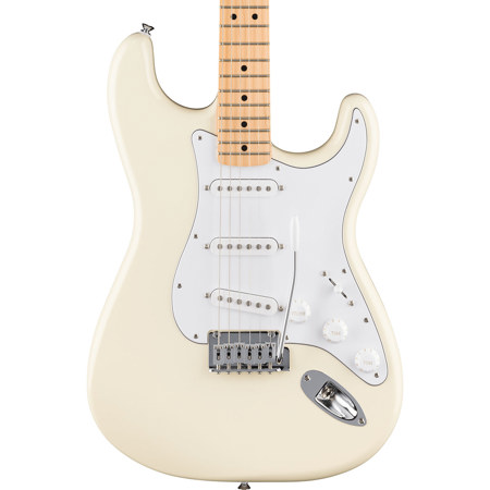 Fender Stratocaster ホワイト Fender Standard Series Stratocaster Electric Guitar, Olympic White