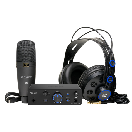 Fender Quantum Creator Bundle with Quantum LT 2 2x2 Audio Interface, M7 MKII Microphone, HD7 Headphones