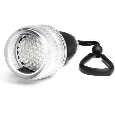 Fantasea 44 LED Flashlight w/Emergency Flashr,Clear Bdy