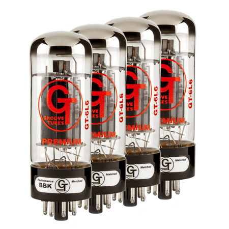 Fender Groove Tubes GT-6L6-S Tube for Medium-Power Amplifiers, 4-Pack