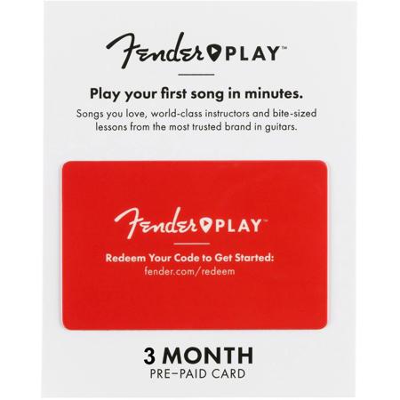 Fender Play 3 Month Prepaid Card